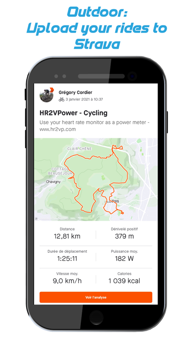 HR2VP Bike Training & Tracker screenshot 3