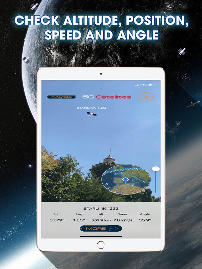 5G Satellites in AR Live