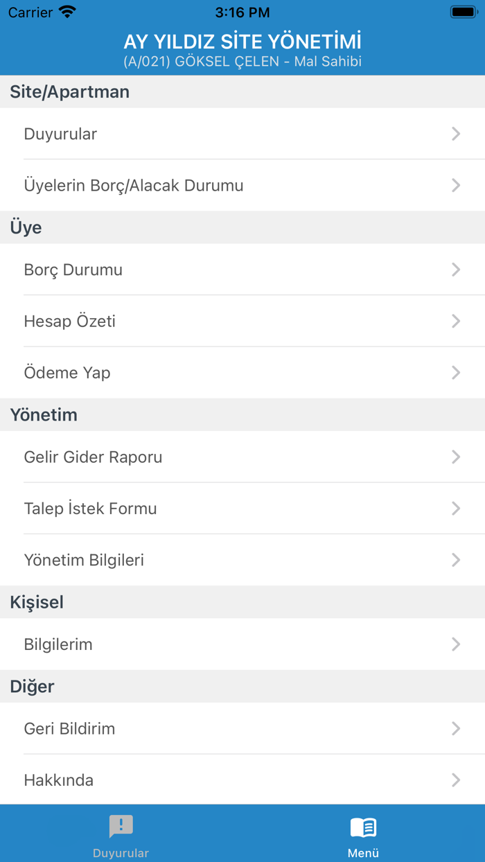 1K Bina ve Site Yönetimi