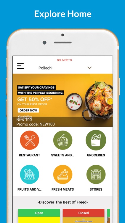 Freed - Food Delivery App