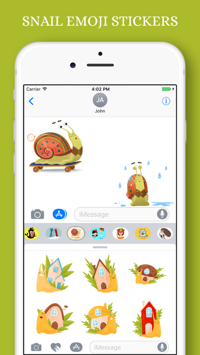 How to cancel & delete Snail Emoji Stickers Pack from iphone & ipad 1