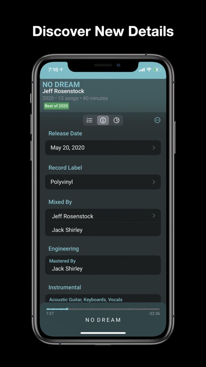 Albums - album focused player