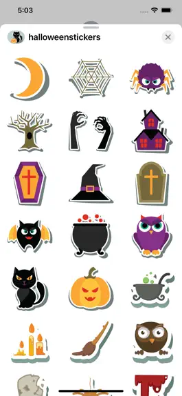 Game screenshot Halloween Sticker Collection apk