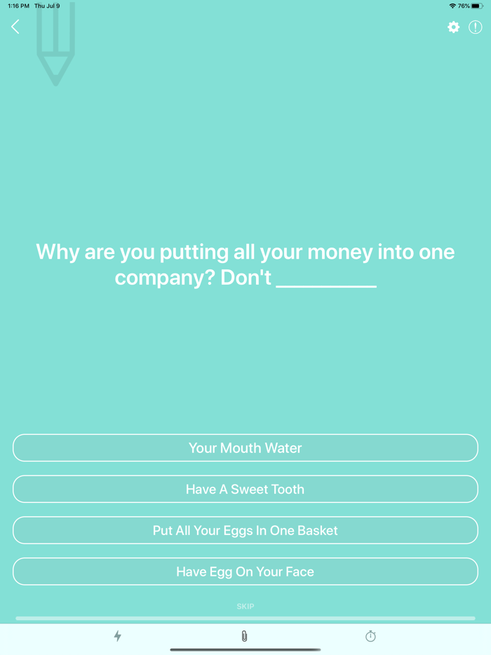 Idioms and Expressions App