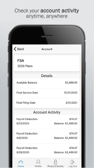 Keystone Flex Admin Benefits screenshot 2