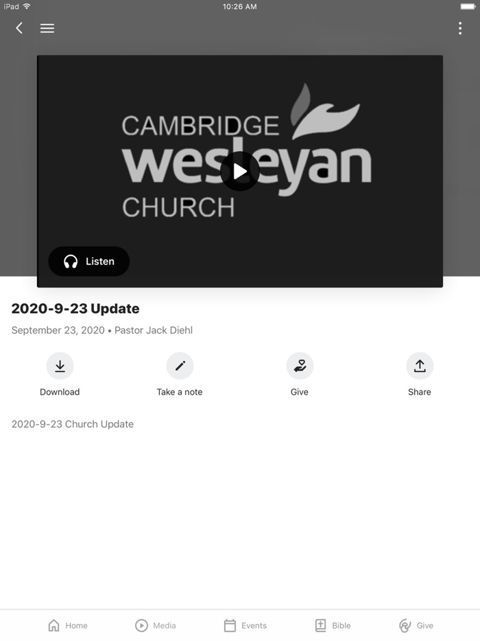 Cambridge Wesleyan Church