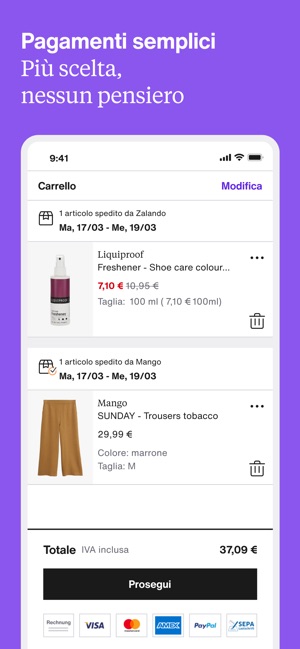 reso zalando pagamento alla consegna