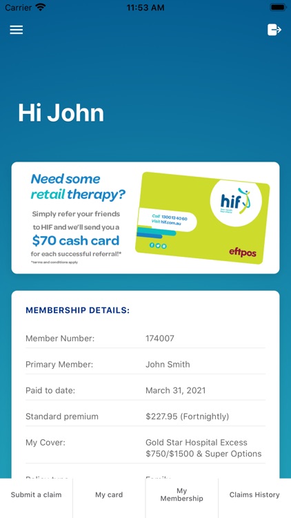 HIF Member App