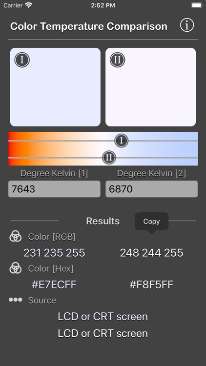 Color Temperature Comparison screenshot-3