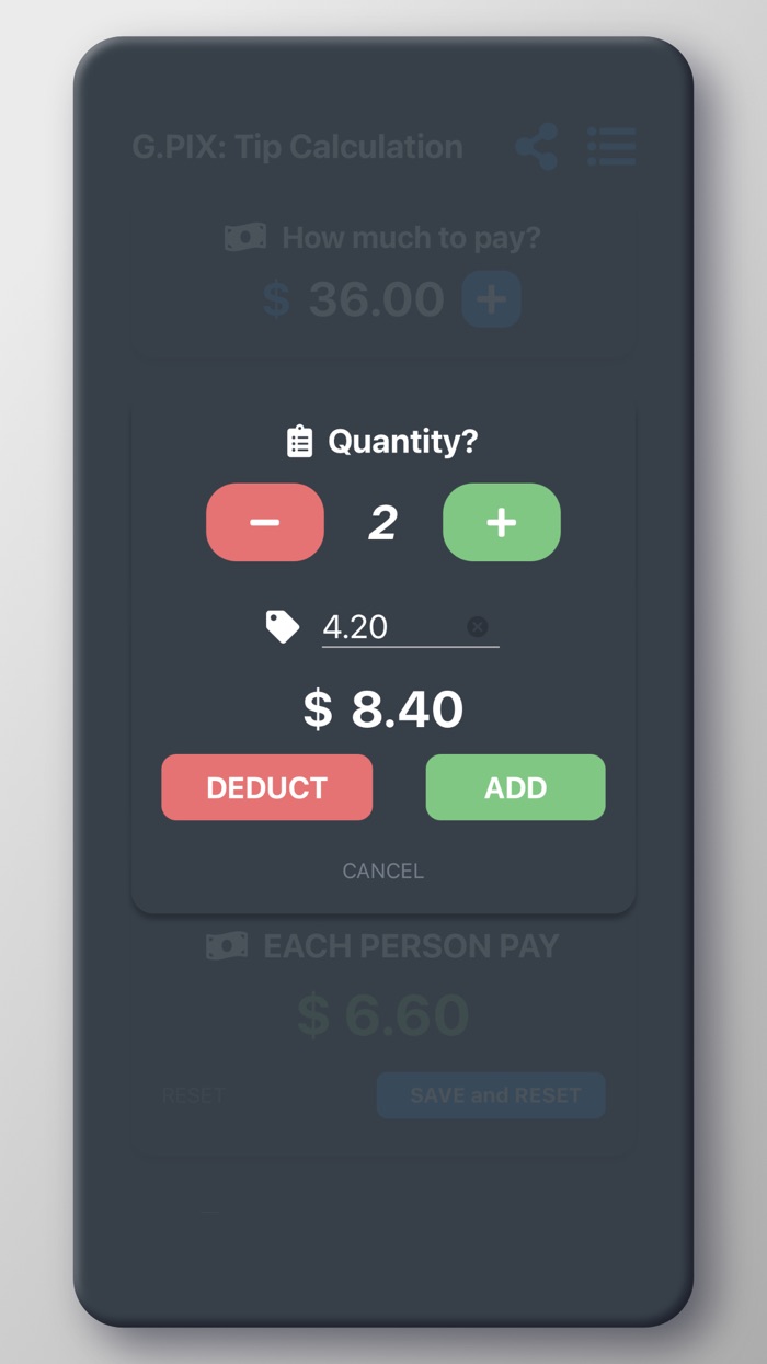 G.PIX Tip Calculation