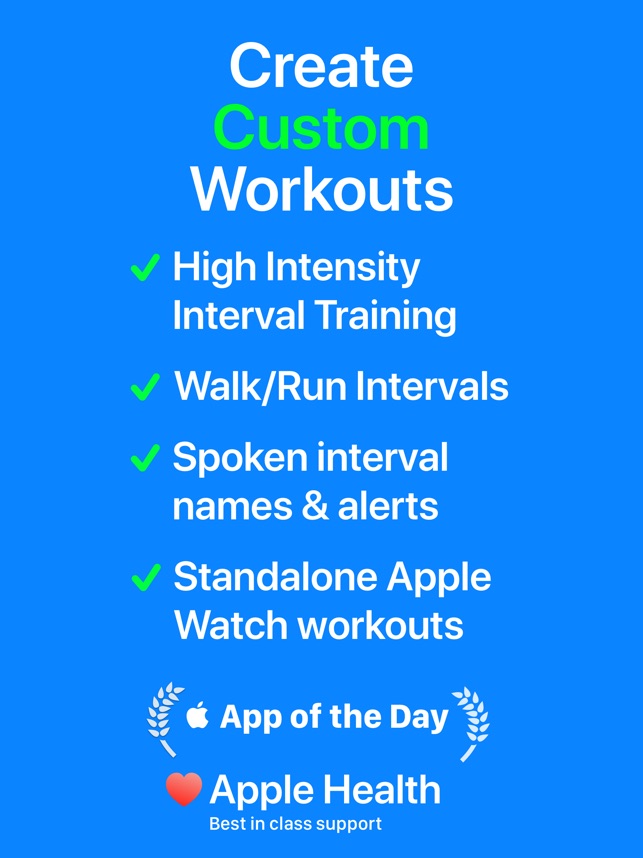 running interval app for apple watch