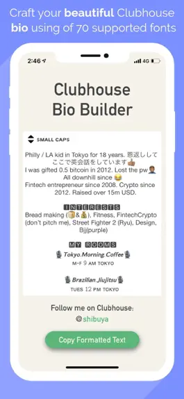 Game screenshot Clubhouse Bio Builder mod apk