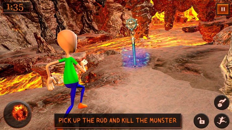 Baldi Basics Lava Runner Game screenshot-3