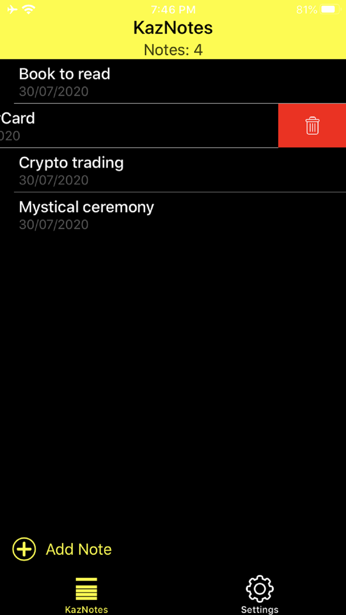 KazNotes - Secure Local Notes