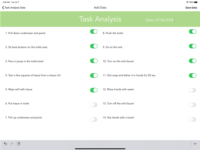 Daily Living Skills Tracker