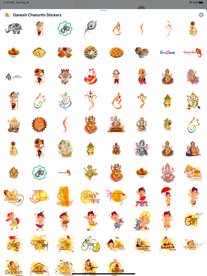 Ganesh Chaturthi Stickers