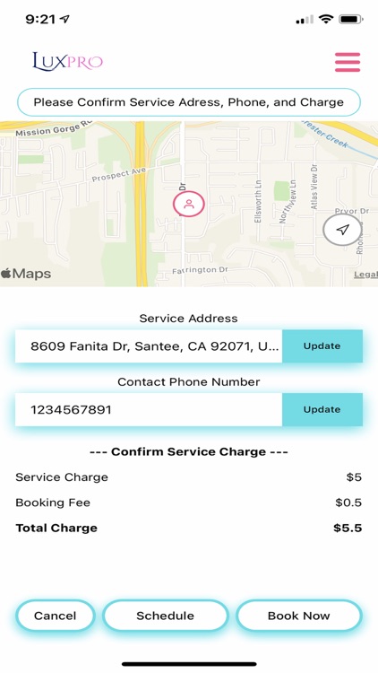 LuxPro Service Booking screenshot-5