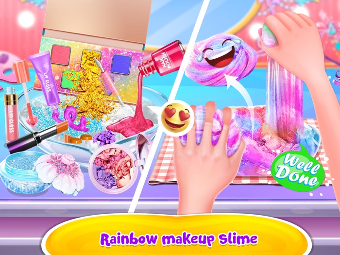 Makeup Slime With Balloons