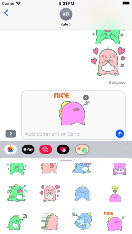 Little Dino Stickers pack