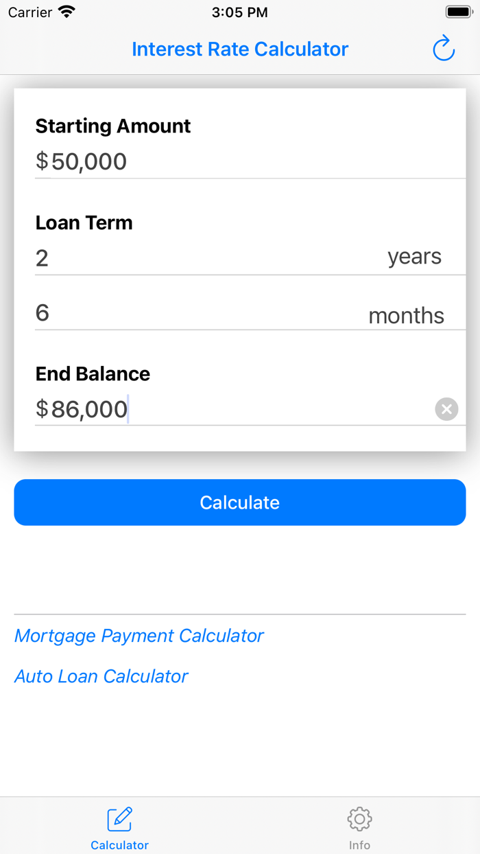 Interest Rate Calculator - IR