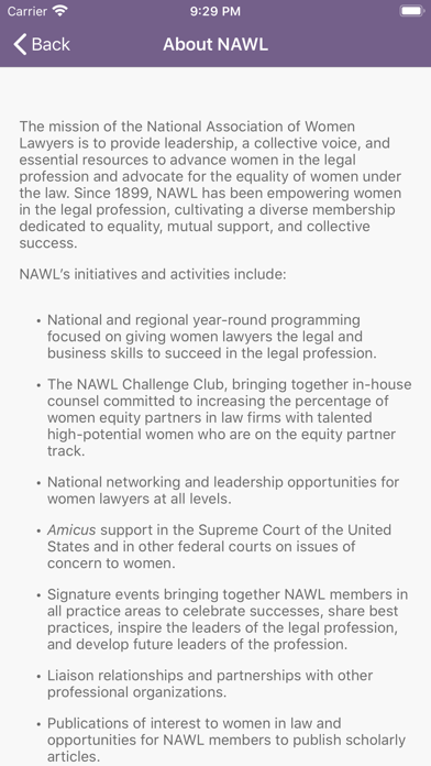 Natl Assoc of Women Lawyers screenshot 4