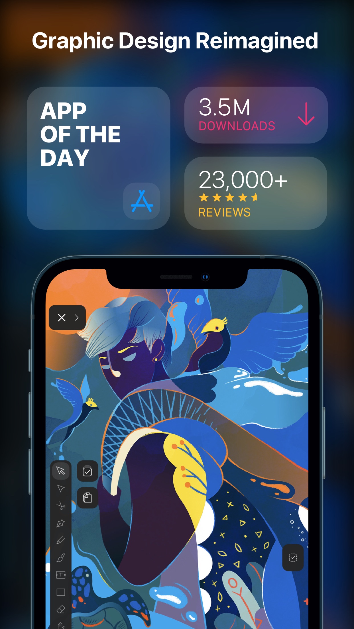 Screenshot do app Vectornator: Design Software
