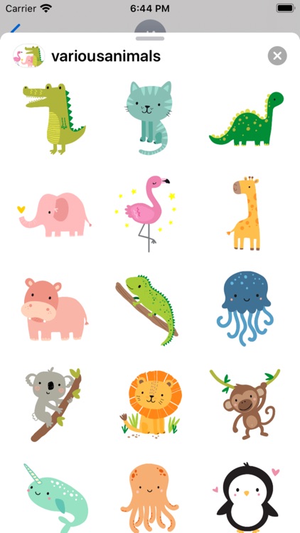 Various Animals Sticker