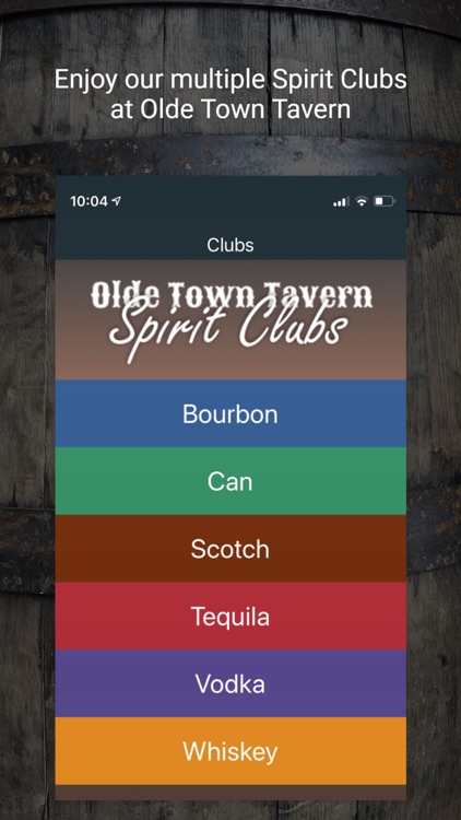 Olde Town Tavern Spirit Clubs