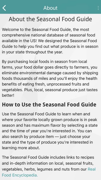 Seasonal Food Guide screenshot 4