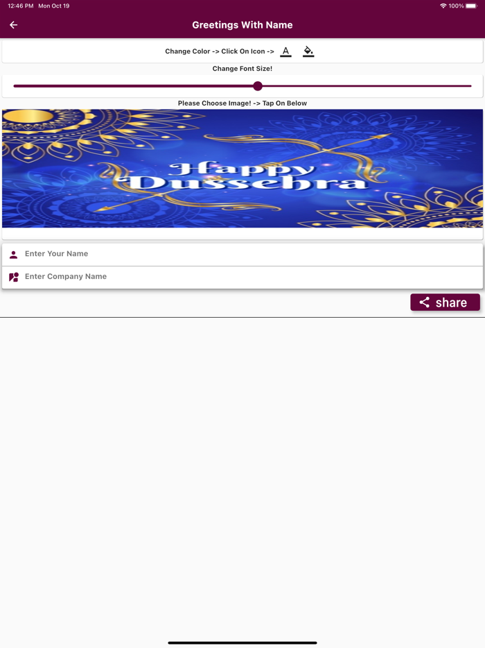 Dussehra Images Wishes Card