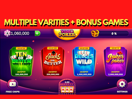 Cheats for Video Poker Vegas Frenzy