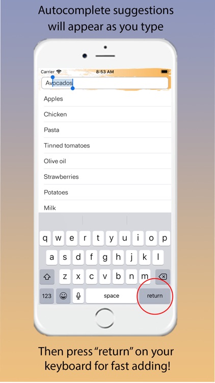 Quick List Groceries