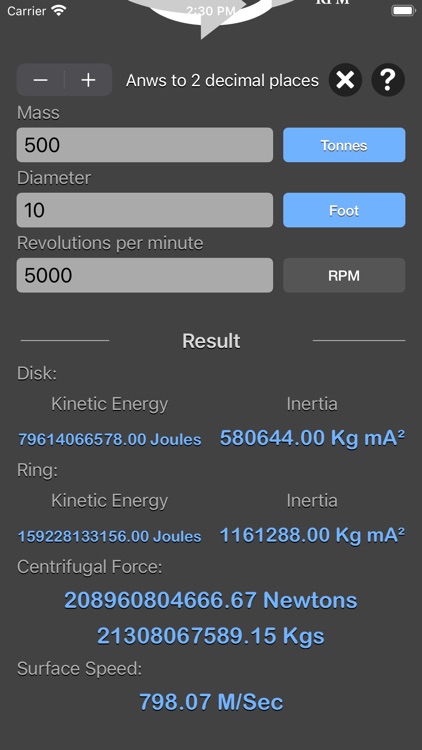 Flywheel Energy Calculator screenshot-8