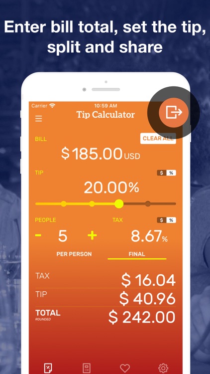 Tip Calculator & Bill Split screenshot-3