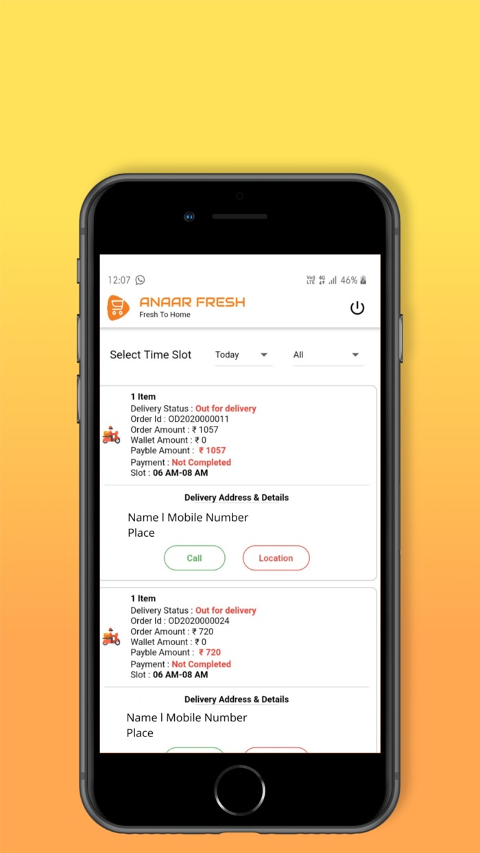 ANAARFRESH - Delivery Partner