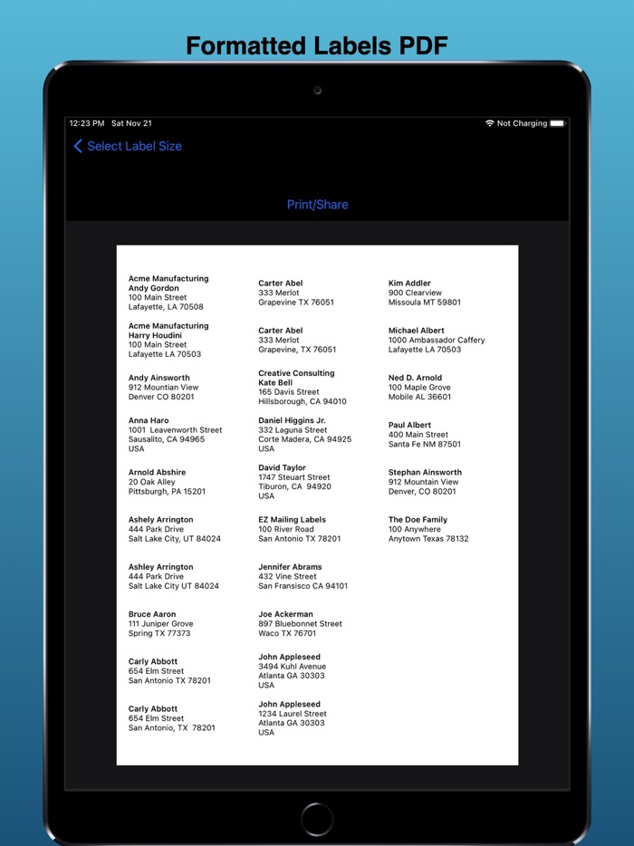 EZ Mailing Labels II
