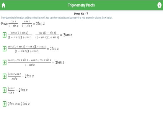 Trigonometry Identities Proofs screenshot 4