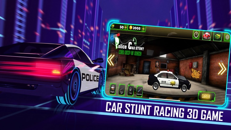 Police Car Stunts: Mega Ramp screenshot-4