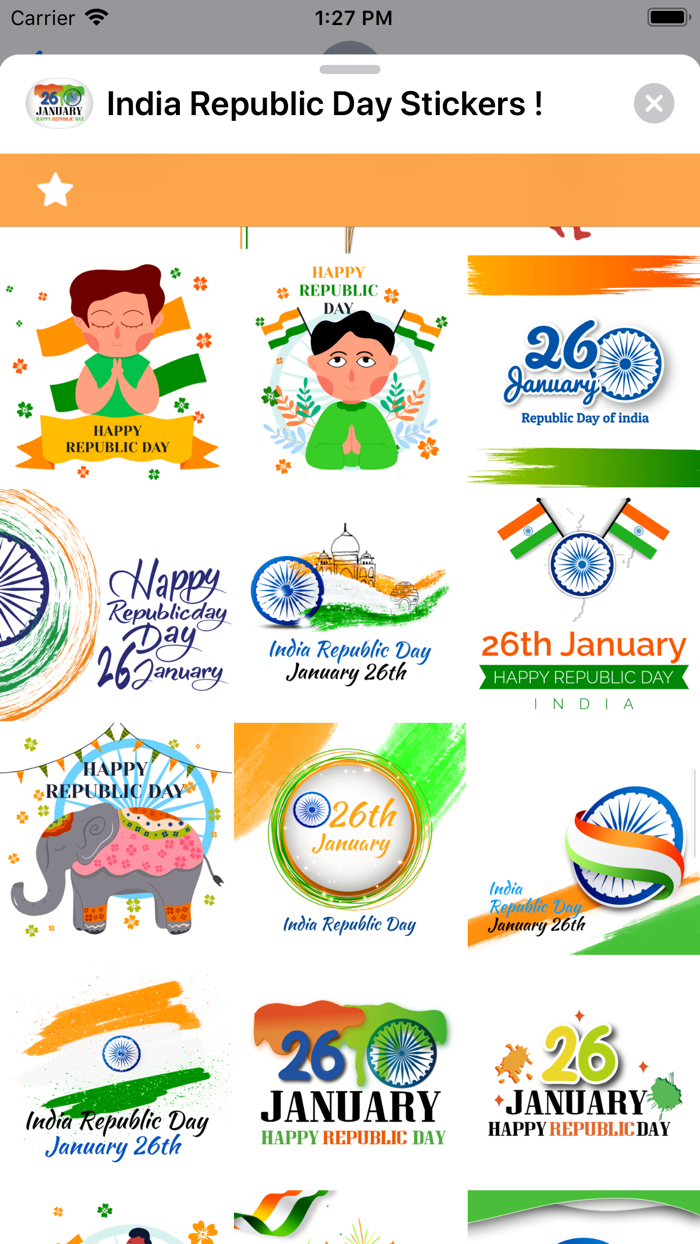 India Republic Day Stickers