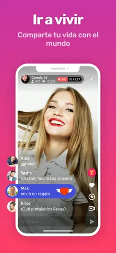 Screenshot 5 Ligar con Live Video Chat iphone