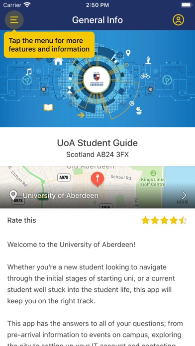 University of Aberdeen Guide screenshot 3