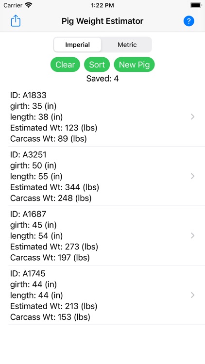 Pig Weight Estimator