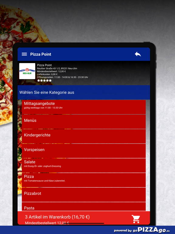 Point Neu-Ulm Pizza screenshot 8