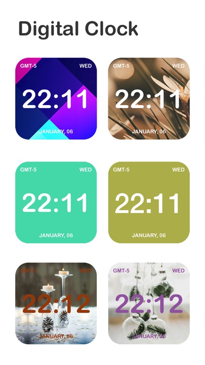 Digital Analog Clock Widget screenshot-5