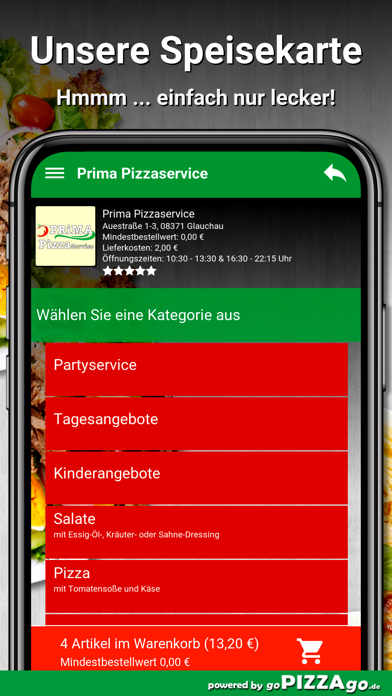 Prima Pizzaservice Glauchau screenshot 4