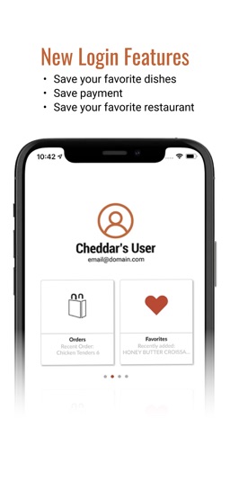 Cheddar's Scratch Kitchen app screenshot