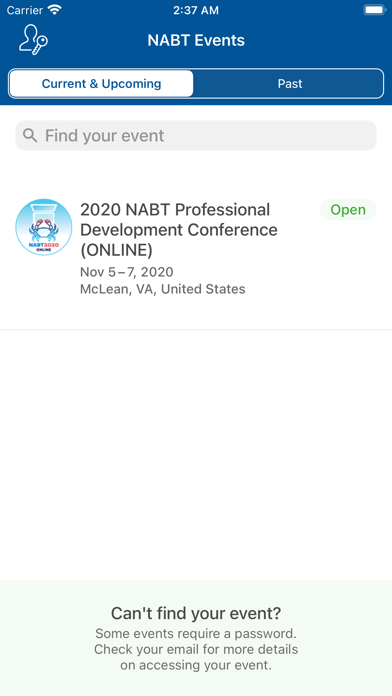 NABT Events screenshot 2