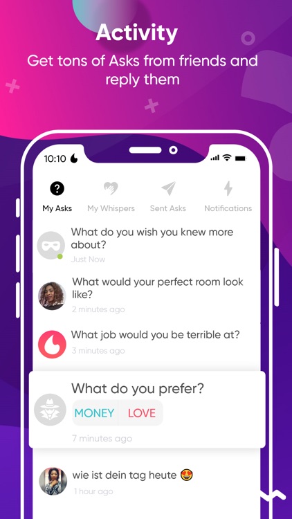 Spinym: Anonymous Q&A, Stories screenshot-6