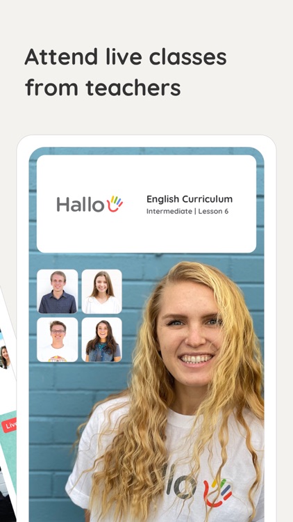 Hallo: Let's speak English