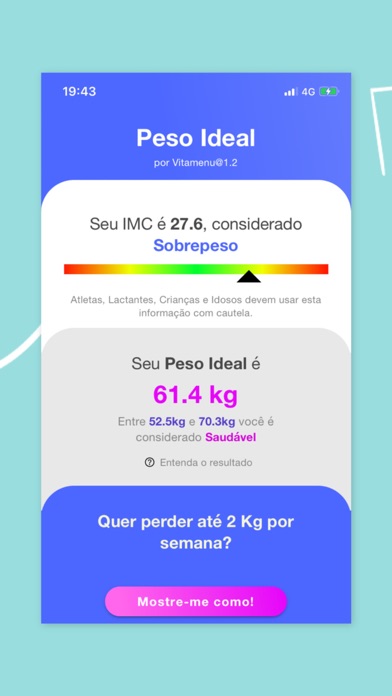Peso Ideal IMC screenshot 4